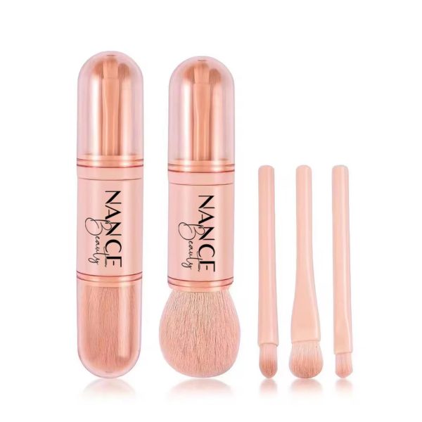Nance Beauty 4-in-1 Travel Makeup Brush Set