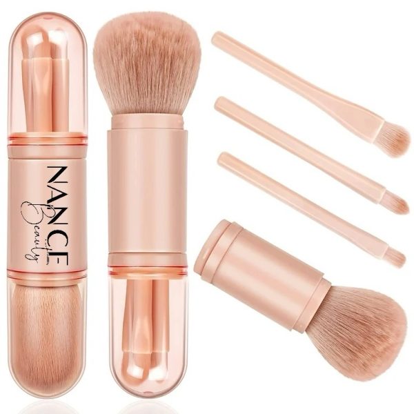 Nance Beauty 4-in-1 Travel Makeup Brush Set - Image 3