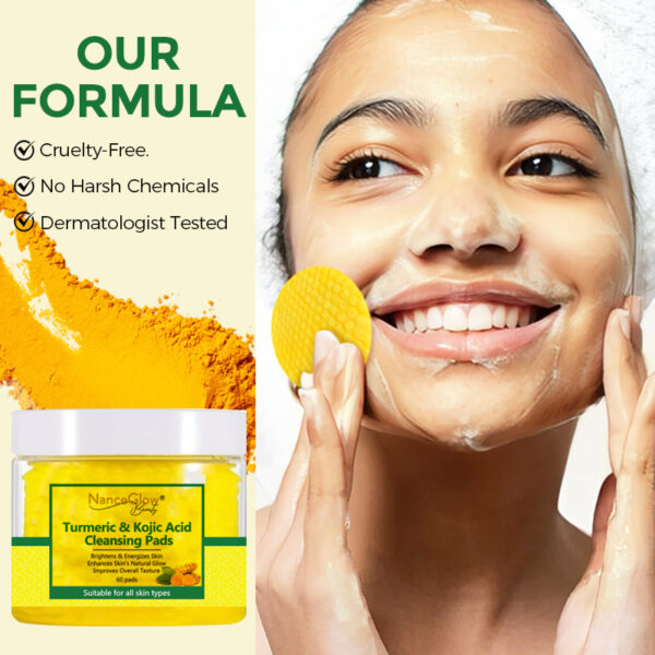 NanceGlow Turmeric Kojic Acid Cleansing Pads - Image 3